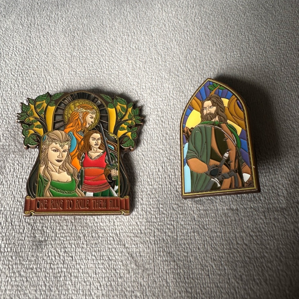 Disney Enamel Pins with Copper Accents